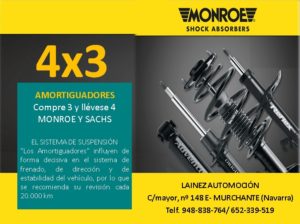 4X3 AMORTIGUADORES